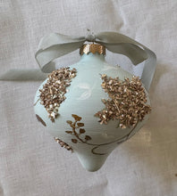 Load image into Gallery viewer, Bauble - Mint Sparkle Chinoiserie
