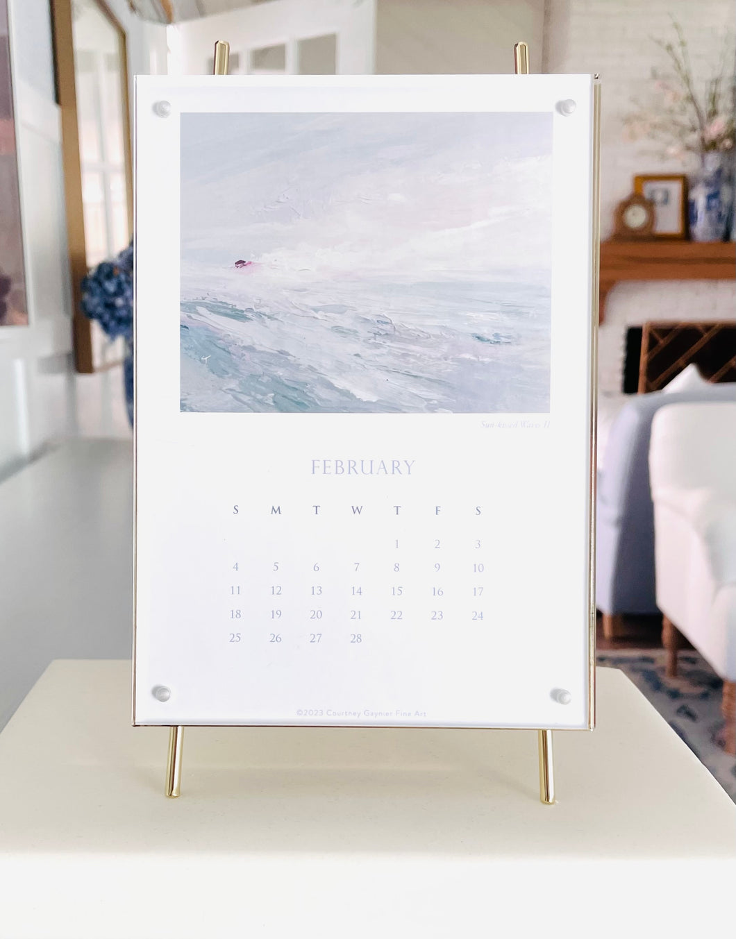 2024 Desktop Calendar with Easel